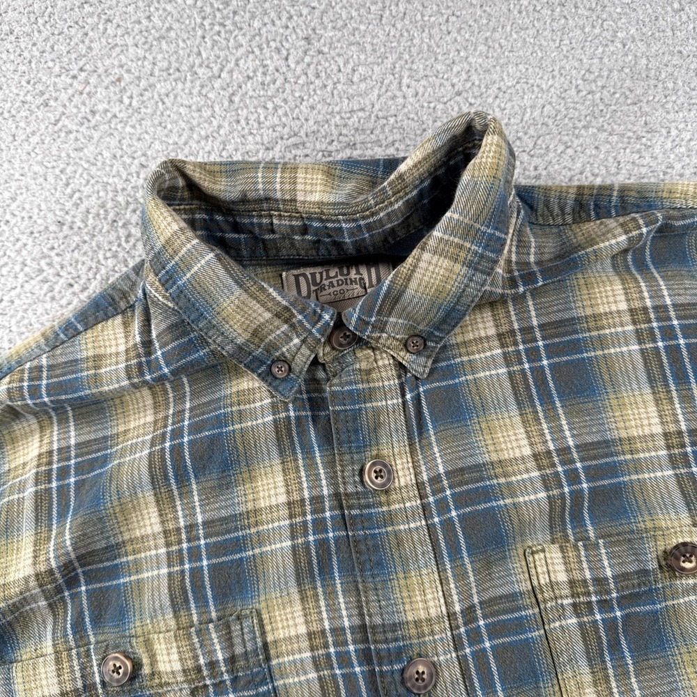 Duluth Shirt Mens XL TALL Free‎ Swingin' Flannel Button Down Plaid Pockets Work - Picture 8 of 14